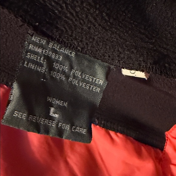 New Balance Black and Red Fleece Jacket - Picture 7 of 9